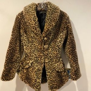 Betsy Johnson Fur Cheetah Coat